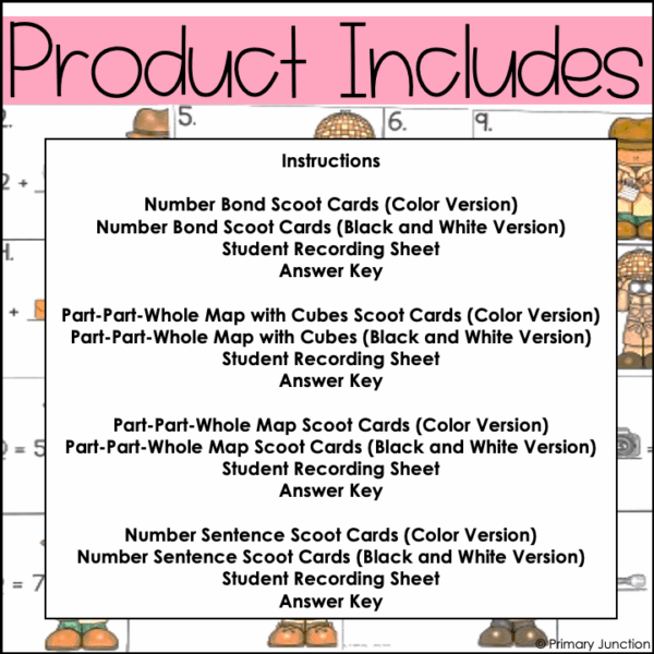 Missing Addends to 10 Task Cards Scoot Game Write the Room Games Math Center - Image 3