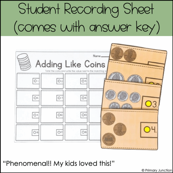Adding Like Coins Scoot Game Task Cards Math Write the Room Counting Coins - Image 5